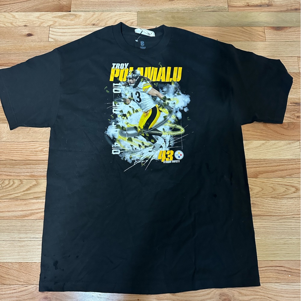 NFL Team Apparel Pittsburgh Steelers Tony Polamalu shirt  Extra large